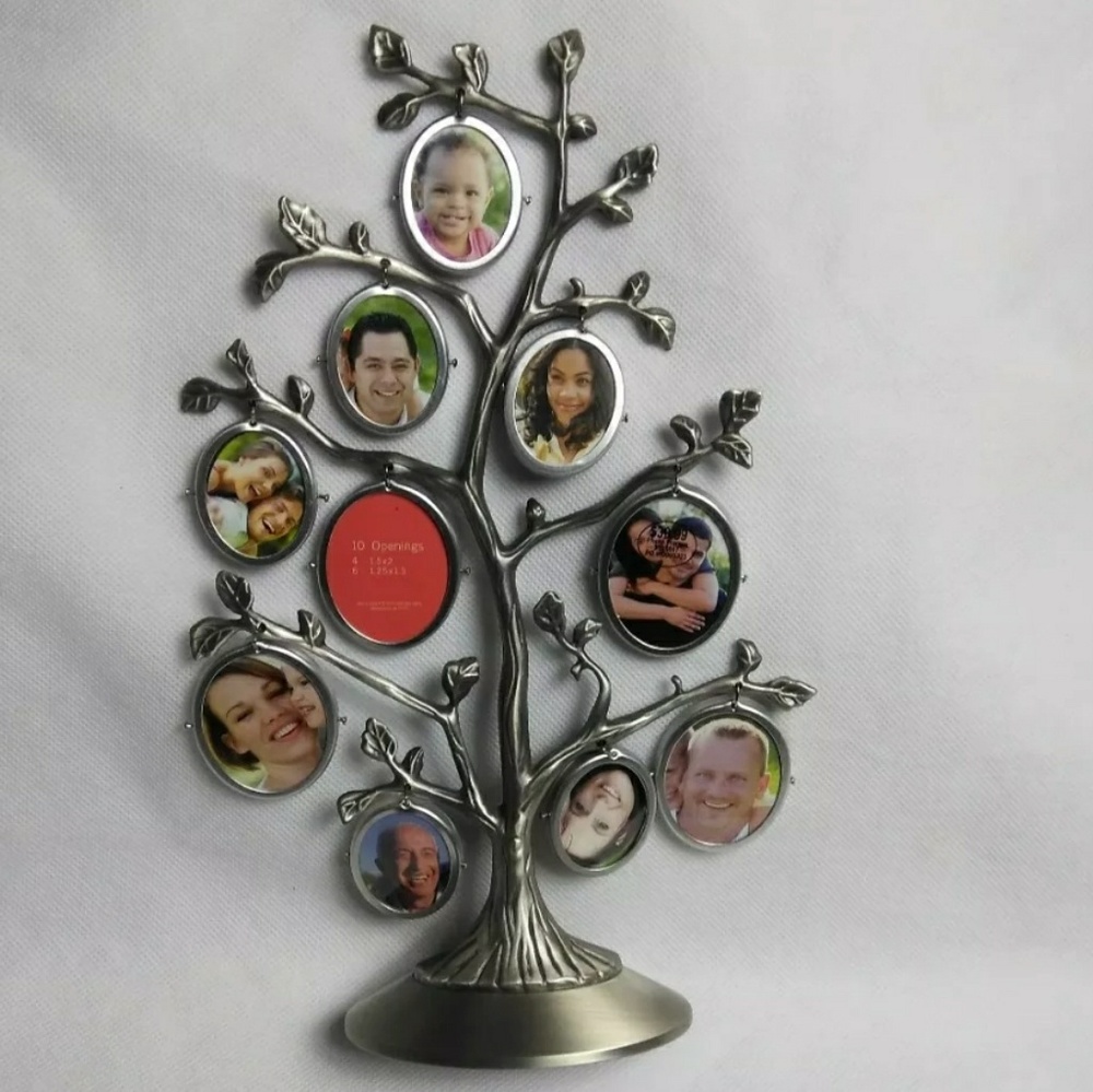 👍Vintage 10 Mini Photo Tree Frame